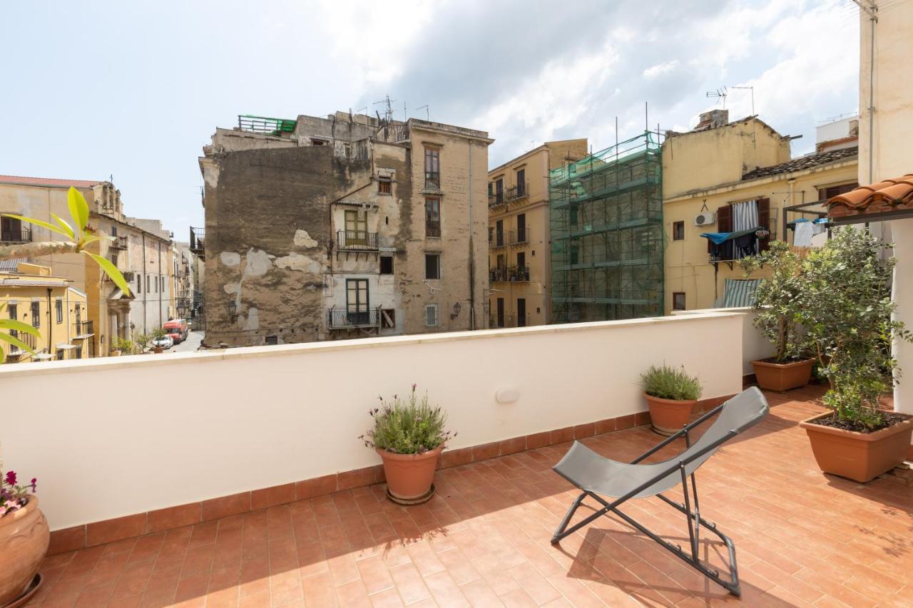 巴勒莫La Casa Del Cacciatore - Alloggio Con Terrazzo公寓 外观 照片