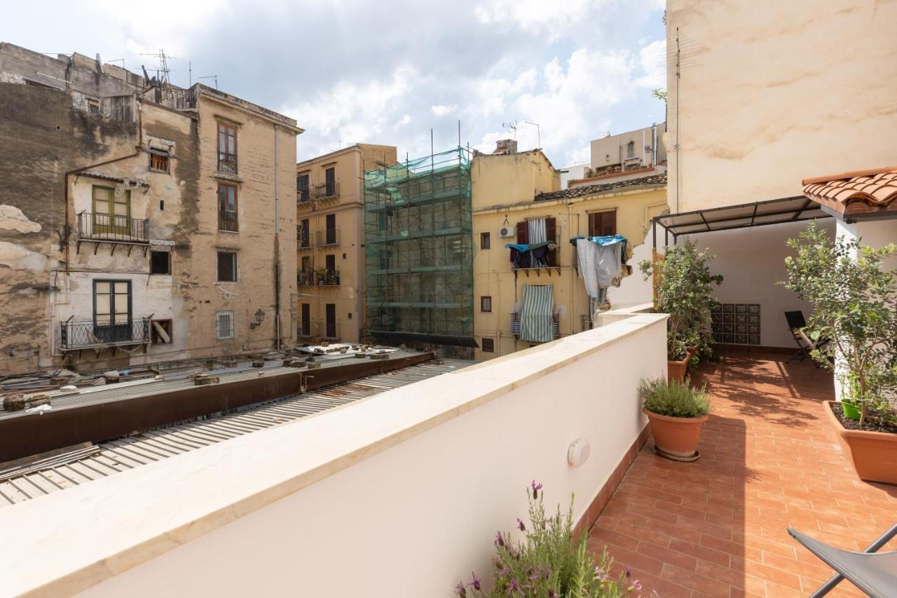巴勒莫La Casa Del Cacciatore - Alloggio Con Terrazzo公寓 外观 照片